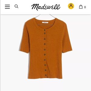 Madewell short sleeve cardigan